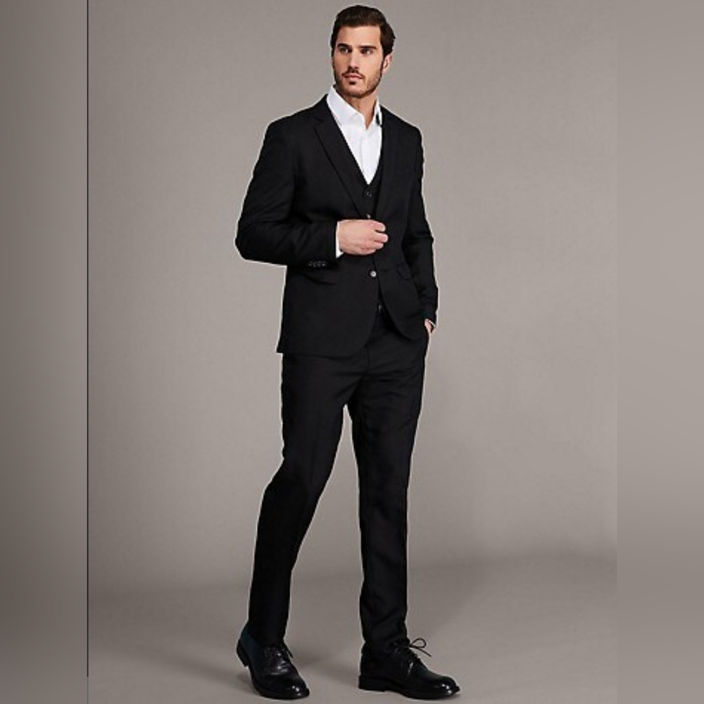 Le Chateau Black Suit (No Vest)